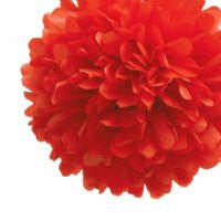 Tissue Poms 38cm - Red