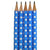 5 Lead Pencils - Blue Spot