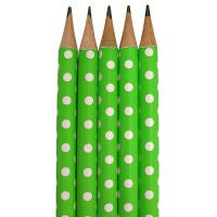 5 Lead Pencils - Green Spot