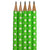 5 Lead Pencils - Green Spot