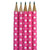 5 Lead Pencils - Fuschia