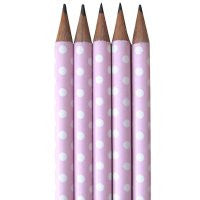 5 Lead Pencils - Pink Spot