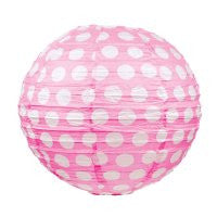 Polka Dot Lantern - Pink