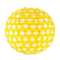 Polka Dot Lantern - Yellow